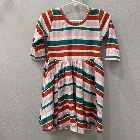 Vivie and Ash Christmas Stripe Dress - Picture 4 of 8